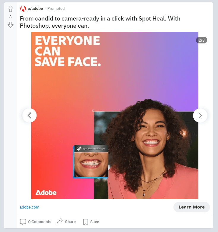 Reddit Promoted Carousel Ads