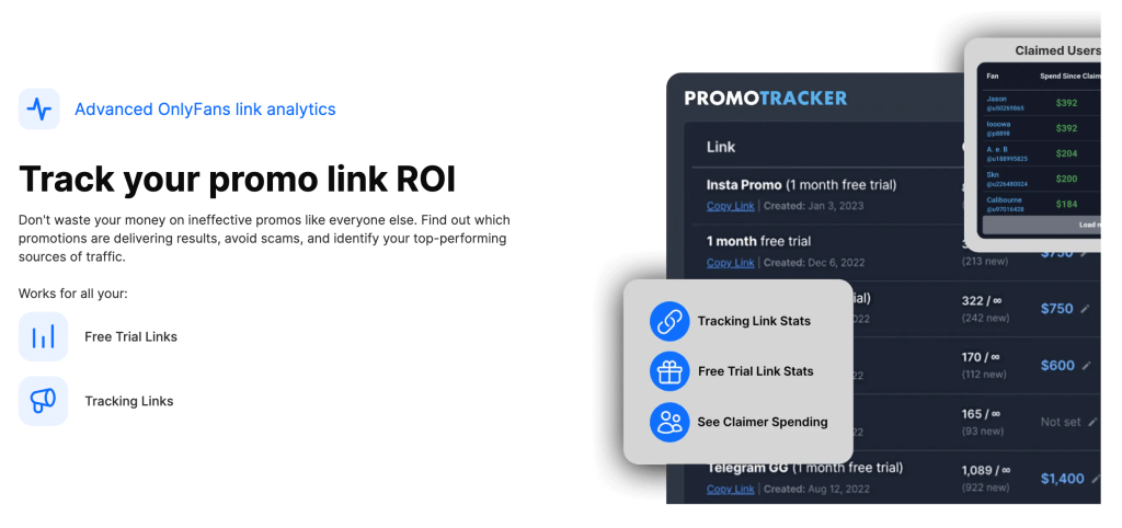 PromoTracker tool for onlyfans